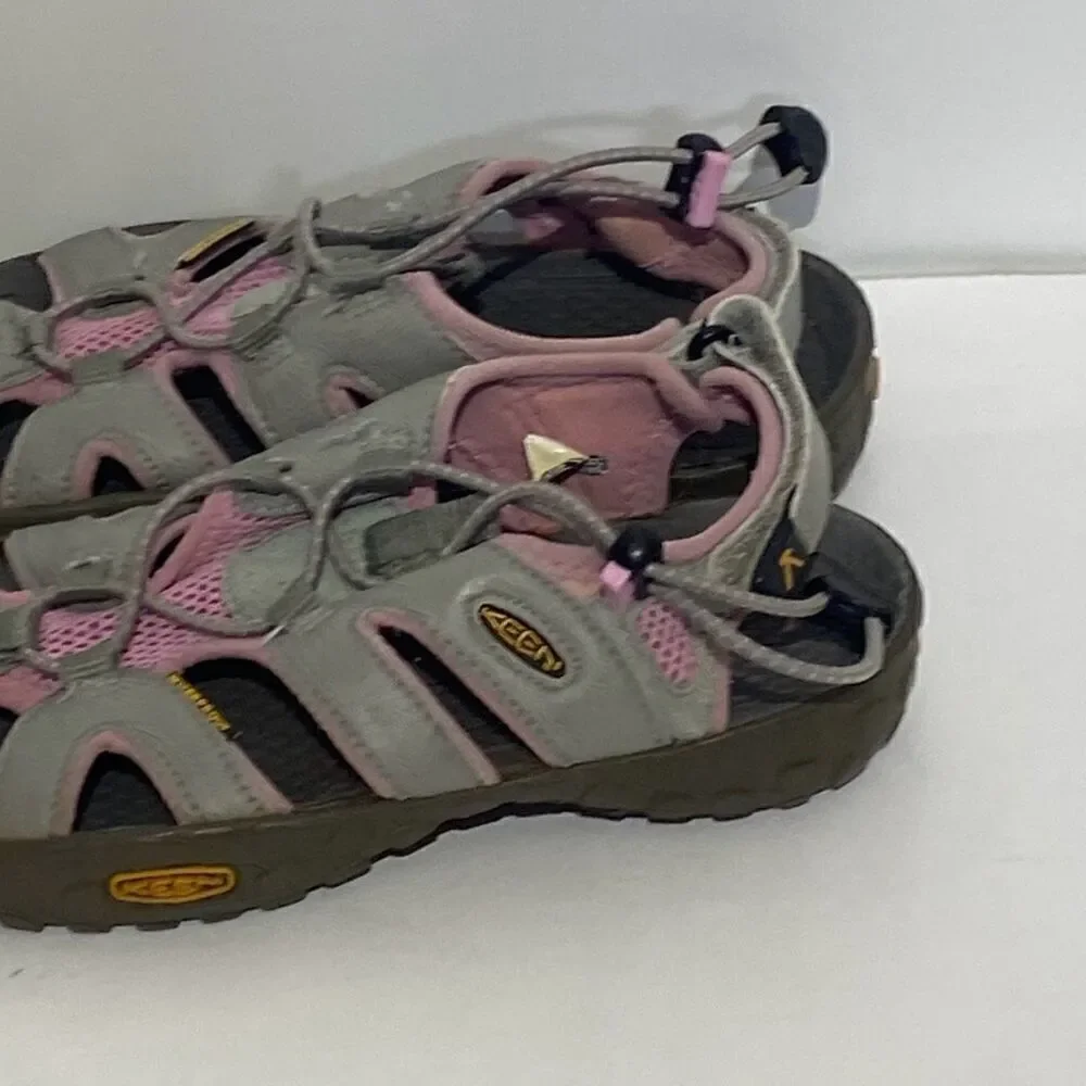 Keen Kids' Pink Gray Newport H2 Mesh Drawcord Outdoor Flat Sandals Size‎ 4